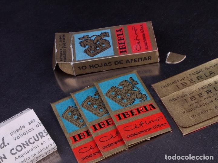 Antig&uuml;edades: PAQUETE DE HOJAS DE AFEITAR IBERIA - Foto 1
