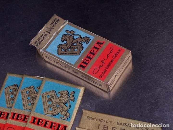 Antig&uuml;edades: PAQUETE DE HOJAS DE AFEITAR IBERIA - Foto 2