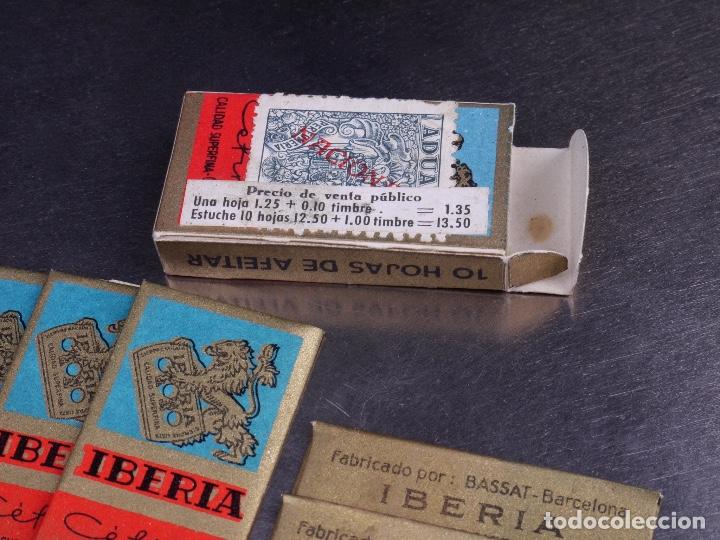 Antig&uuml;edades: PAQUETE DE HOJAS DE AFEITAR IBERIA - Foto 3