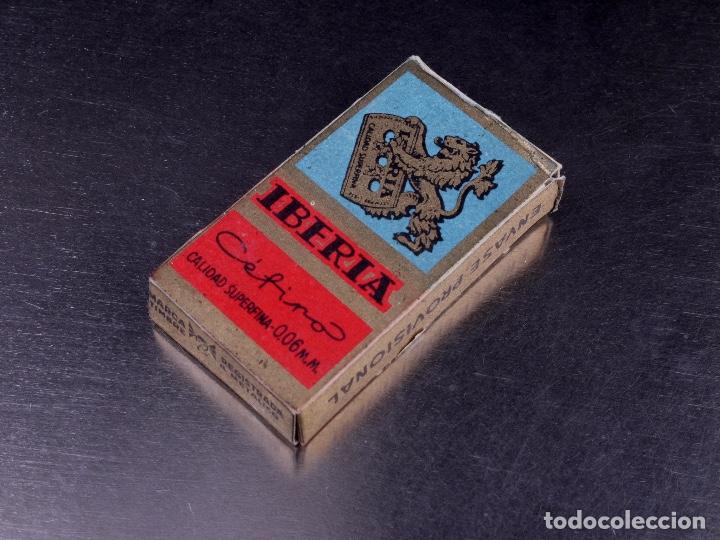 Antig&uuml;edades: PAQUETE DE HOJAS DE AFEITAR IBERIA - Foto 4