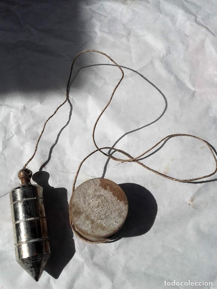 Antig&uuml;edades: Plomada antigua de 8 centimetros - Foto 2