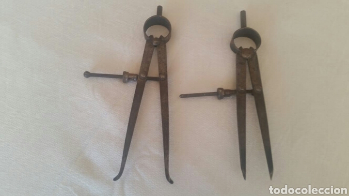Antig&uuml;edades: Antiguos compases de metal - Foto 1