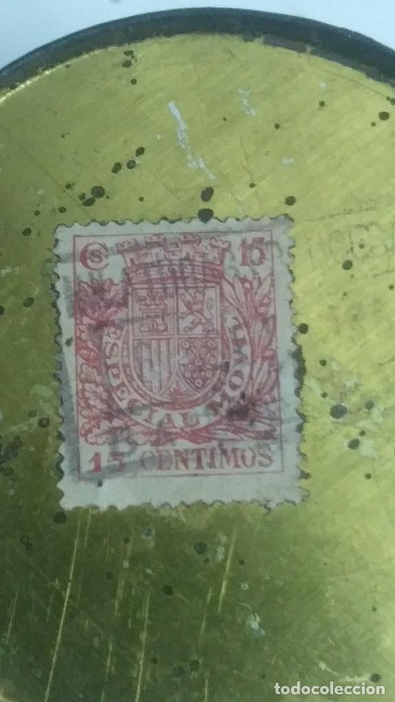 Antig&uuml;edades: ANTIGUO BOTE DE METAL PARA OVILLO - Foto 8