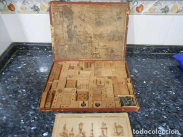 Antig&uuml;edades: MECANO ANTIQUISIMO COMPLETO CON PIEZAS DE MADERA - Foto 1