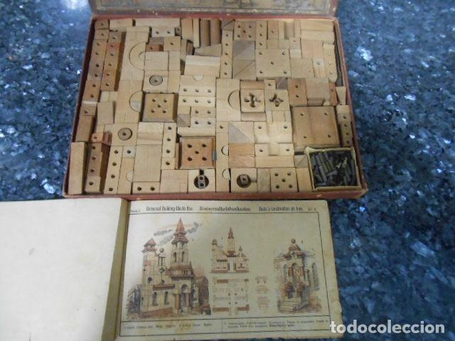 Antig&uuml;edades: MECANO ANTIQUISIMO COMPLETO CON PIEZAS DE MADERA - Foto 3