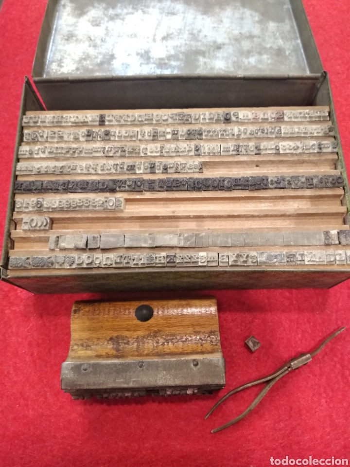  Sellos de goma con letras de madera, juego de sellos