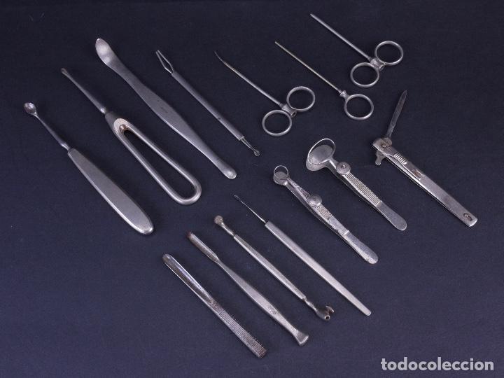 Antig&uuml;edades: INSTRUMENTAL M&Eacute;DICO 14 ELEMENTOS - Foto 4