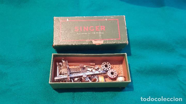 Antig&uuml;edades: CAJA DE CARTON SINGER CON ACCESORIOS - Foto 1