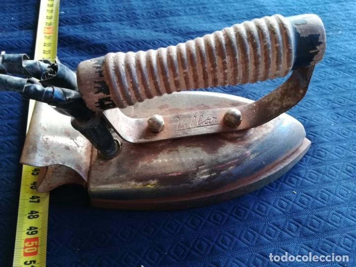 Antig&uuml;edades: plancha mango madera marca villar &iexcl;unica&iexcl; - Foto 2