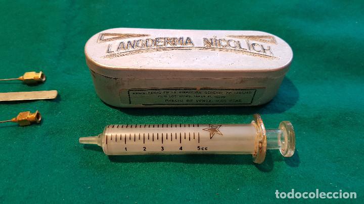 Antig&uuml;edades: JERINGUILLA DE CRISTAL EN CAJA LANODERMA NICOLICH - Foto 3