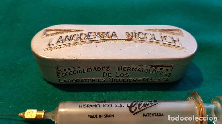 Antig&uuml;edades: JERINGUILLA DE CRISTAL EN CAJA LANODERMA NICOLICH - Foto 7
