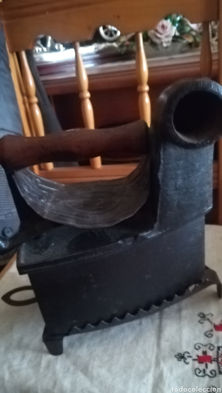 Antig&uuml;edades: Antigua plancha de chimenea - Foto 4