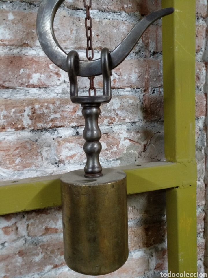 Antig&uuml;edades: Balanza romana, grande largo 111cm - Foto 6