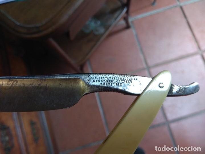 Antig&uuml;edades: Navaja de Barbero Sheffield - Foto 4