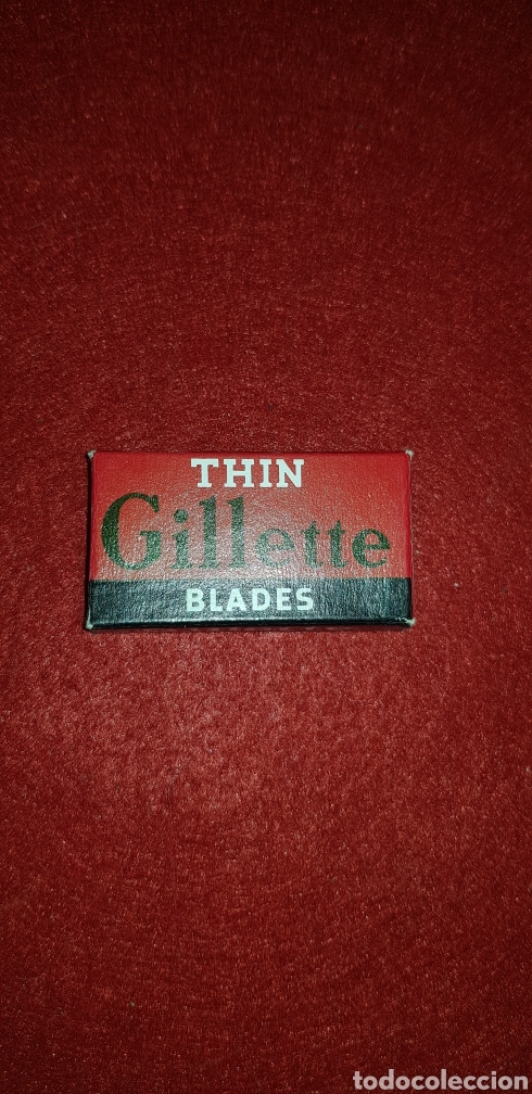 Antig&uuml;edades: Caja de cuchillas de afeitar Gillette Blade sin abrir - Foto 1