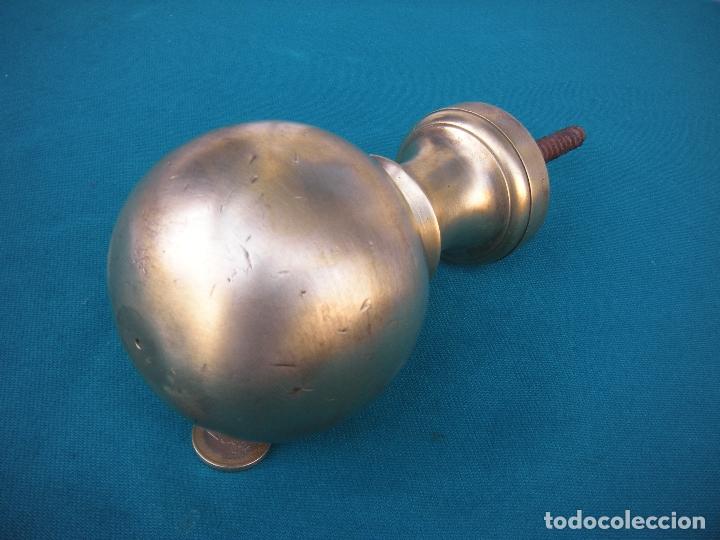 Antig&uuml;edades: POMO BOLA DE ESCALERA EN BRONCE - Foto 3