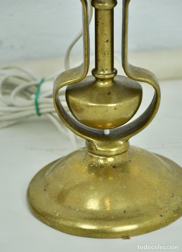 Antig&uuml;edades: Aplique basculante de barco en bronce - Foto 12