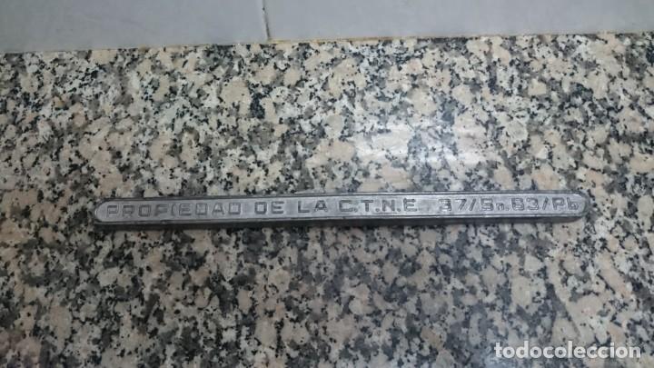 Tel&eacute;fonos: BARRA PLOMO ESTA&Ntilde;O PROPIEDAD DE LA C.T.N.E. - Foto 1