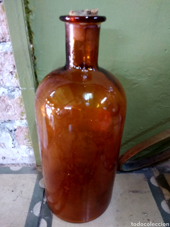 Antig&uuml;edades: Antigua botella de &Eacute;ter - Foto 2
