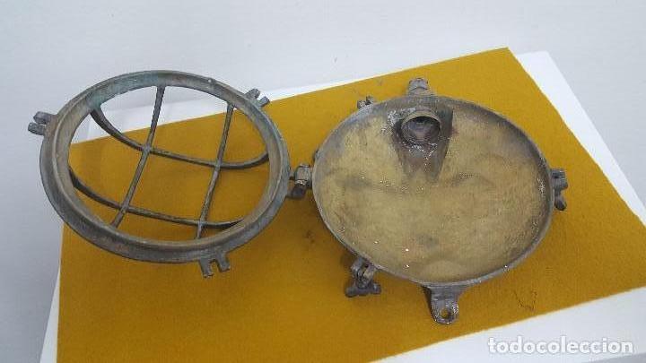 Antig&uuml;edades: L&aacute;mpara Ojo de Buey. - Foto 3