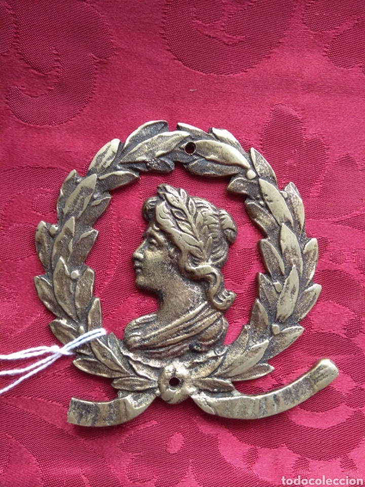 Antig&uuml;edades: Antigua Placa Embellecedor - Remate de Mueble - Bronce - - Foto 1