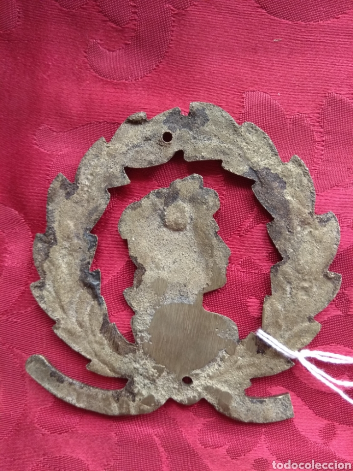 Antig&uuml;edades: Antigua Placa Embellecedor - Remate de Mueble - Bronce - - Foto 4