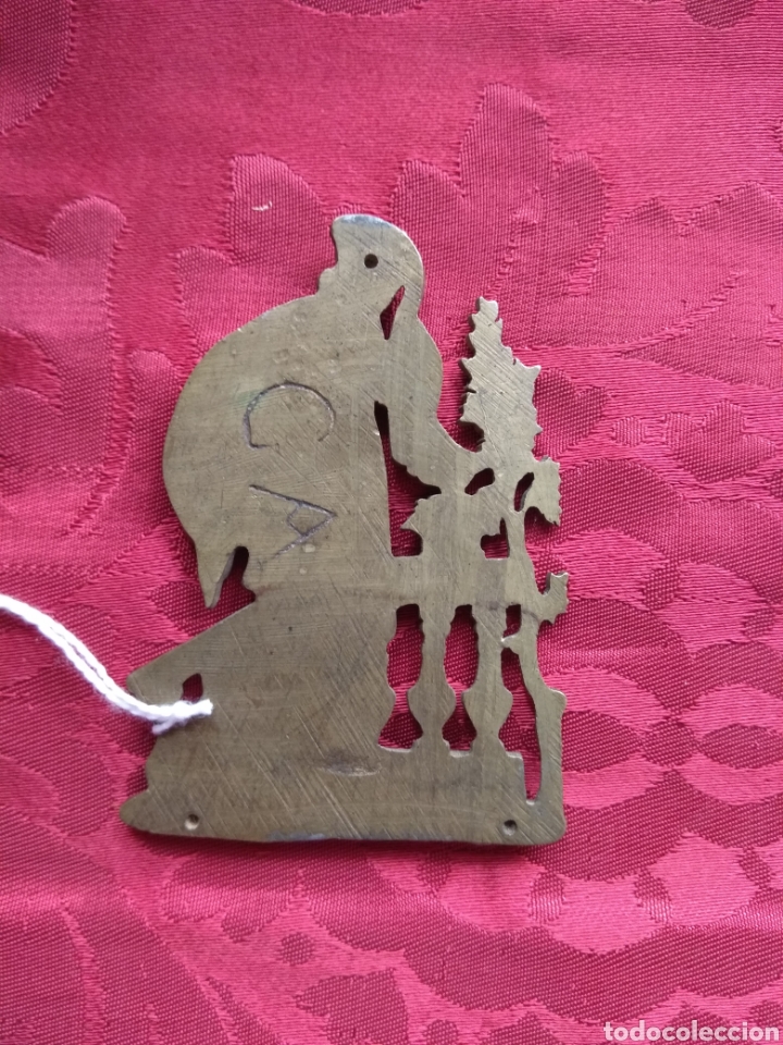 Antig&uuml;edades: Placa Embellecedor - Remate de Mueble - Bronce - XIX - - Foto 4