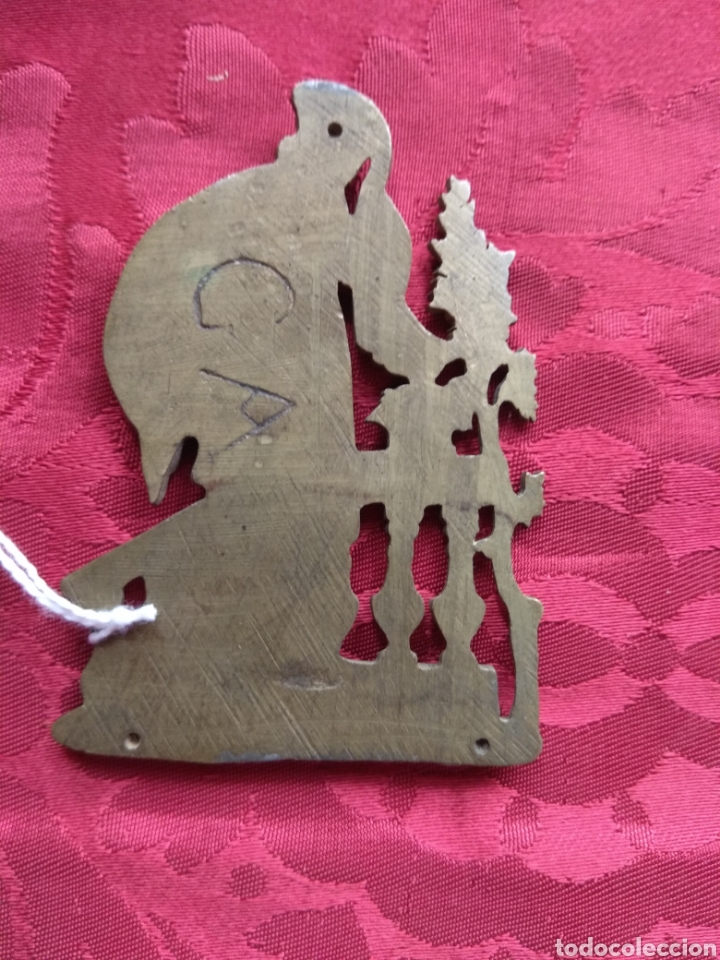 Antig&uuml;edades: Placa Embellecedor - Remate de Mueble - Bronce - XIX - - Foto 5