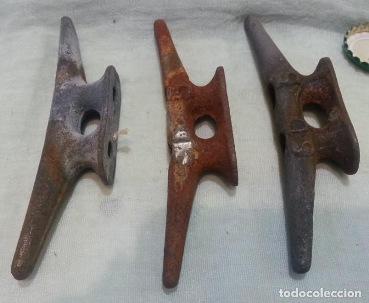 Antig&uuml;edades: Amarres de barca. conjunto de tres unidades - Foto 2