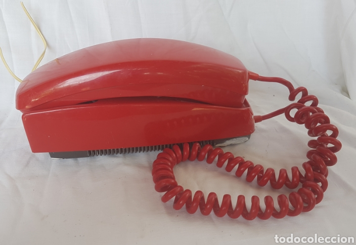 Tel&eacute;fonos: Antiguo tel&eacute;fono rojo de gondola - Foto 1