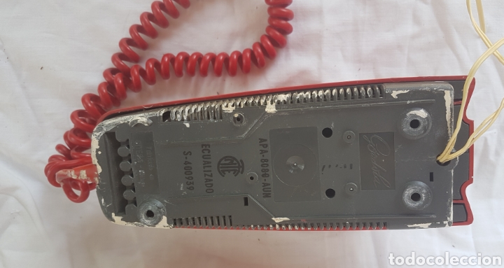 Tel&eacute;fonos: Antiguo tel&eacute;fono rojo de gondola - Foto 4