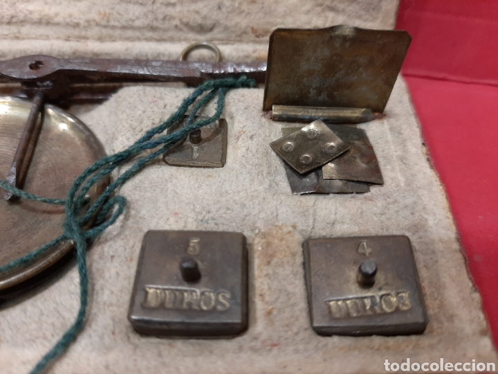 Antig&uuml;edades: BALANZA ANTIGUA COMPLETA DE PESAS. - Foto 3