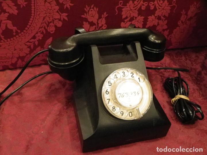 Tel&eacute;fonos: Tel&eacute;fono antiguo a&ntilde;os 50 - Foto 3
