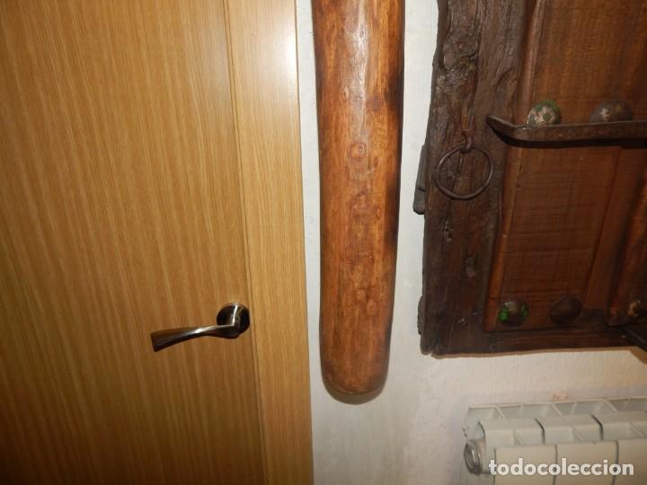 Antig&uuml;edades: Antigua escuadra polea de olmo y forja de canteros constructores - Foto 9