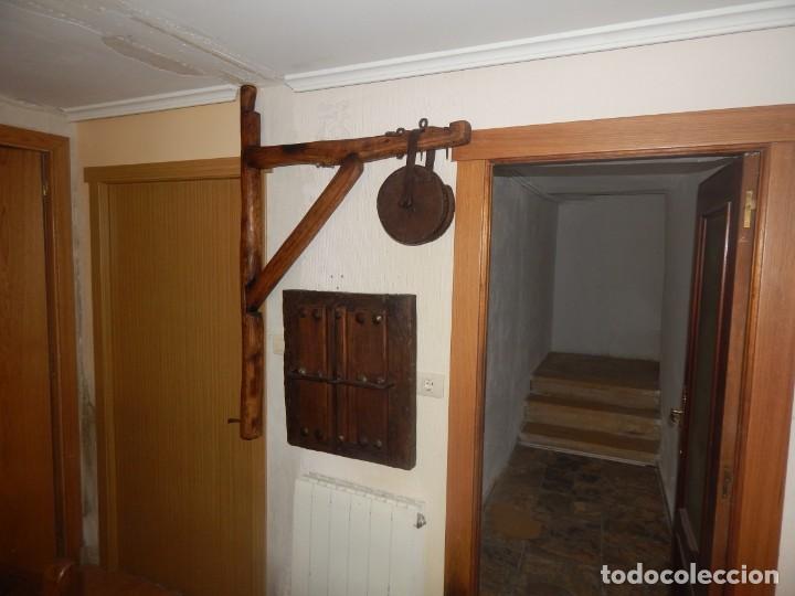Antig&uuml;edades: Antigua escuadra polea de olmo y forja de canteros constructores - Foto 22