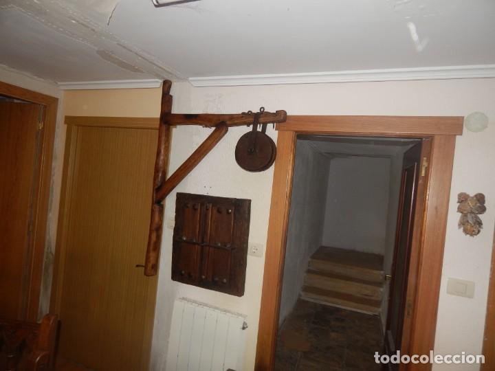 Antig&uuml;edades: Antigua escuadra polea de olmo y forja de canteros constructores - Foto 24