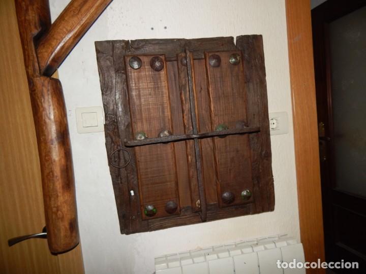 Antig&uuml;edades: Antigua escuadra polea de olmo y forja de canteros constructores - Foto 27
