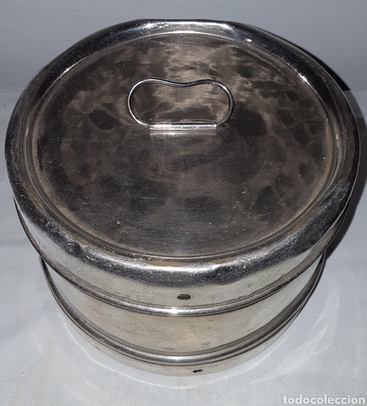 Antig&uuml;edades: Antiguo recipiente medico para algodones y gasas - Foto 1