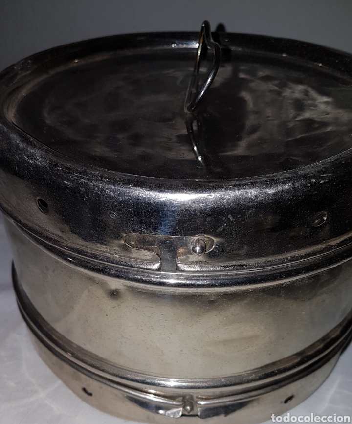 Antig&uuml;edades: Antiguo recipiente medico para algodones y gasas - Foto 2