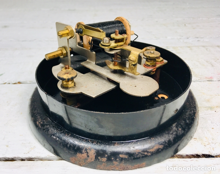 Antig&uuml;edades: APARATO A. PELOUX GENEVE ELECTRICO DESCONOCIDO INSTRUMENTO AMPERIMETRO O VOLTAJE GENERADOR STEAMPUNK