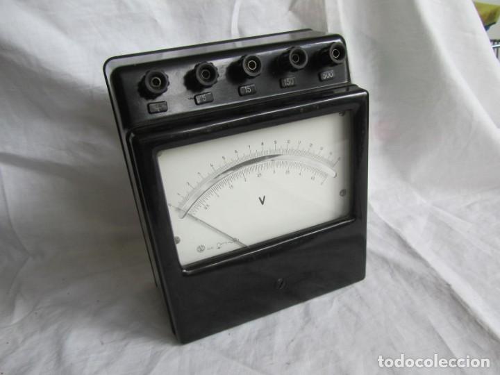 Antig&uuml;edades: Volt&iacute;metro marca SACI, funda original - Foto 7
