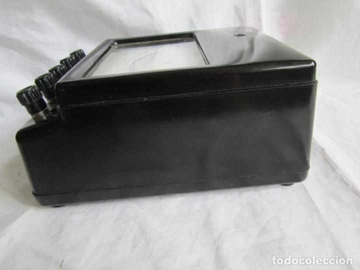 Antig&uuml;edades: Volt&iacute;metro marca SACI, funda original - Foto 12