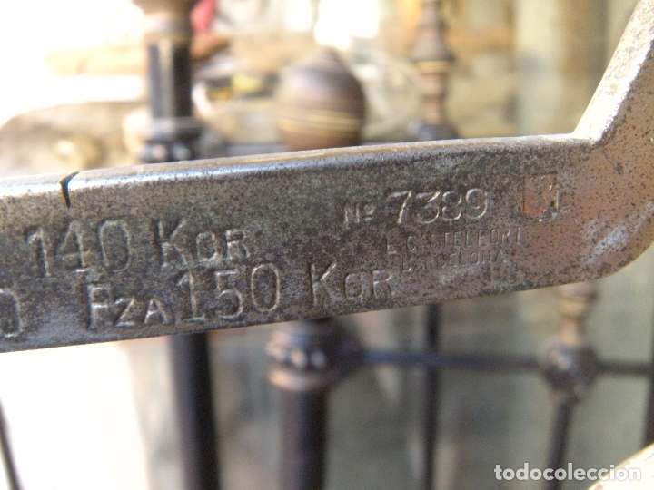 Antig&uuml;edades: FARMACIA. PESO B&Aacute;SCULA E. CASTELFORT BARCELONA - Foto 2