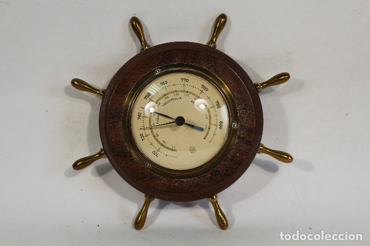 Antig&uuml;edades: timon barometro marca sbf - Foto 2
