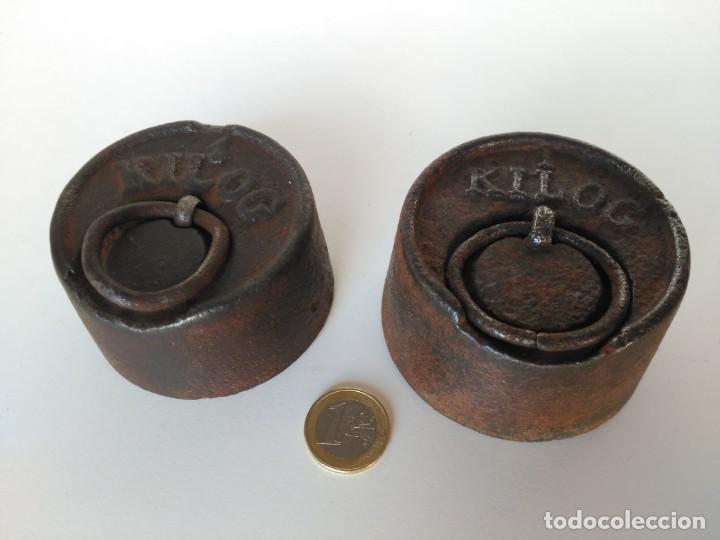 Antig&uuml;edades: Antiguas pesas de 1kg - Foto 1