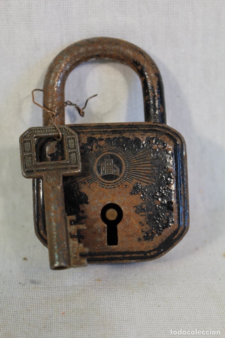Antig&uuml;edades: candado con llave - Foto 6