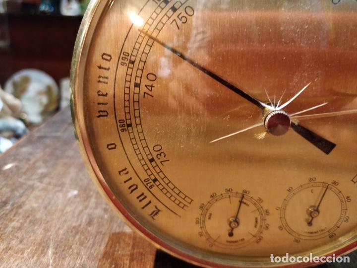 Antig&uuml;edades: Term&oacute;metro higr&oacute;metro, Medidor de variable del tiempo - 13.2cm - Foto 3