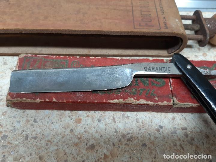 antiguo cuero afilador para navajas barbero - Compra venta en todocoleccion