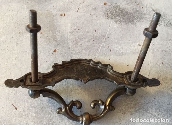 Antig&uuml;edades: LOTE DE 4 TIRADORES PARA CAJ&Oacute;N - Foto 3