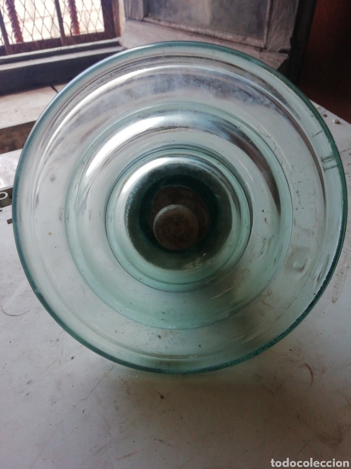 Antig&uuml;edades: Jicara o aislador cristal 18 ctm - Foto 2